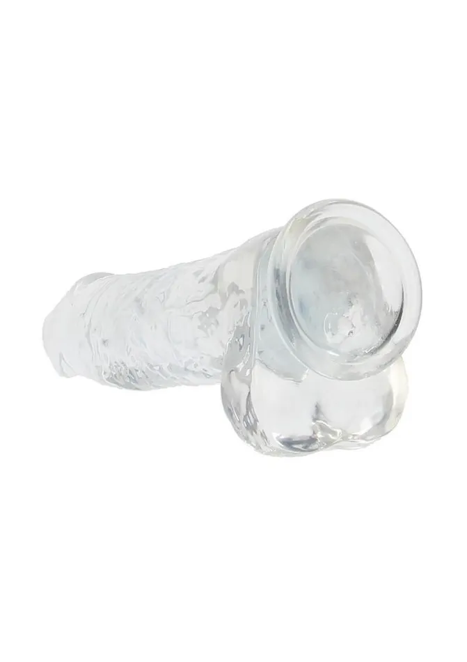 Real Rock Realrock Crystal Clear Realistic Dildo with Balls Female Sex Toys