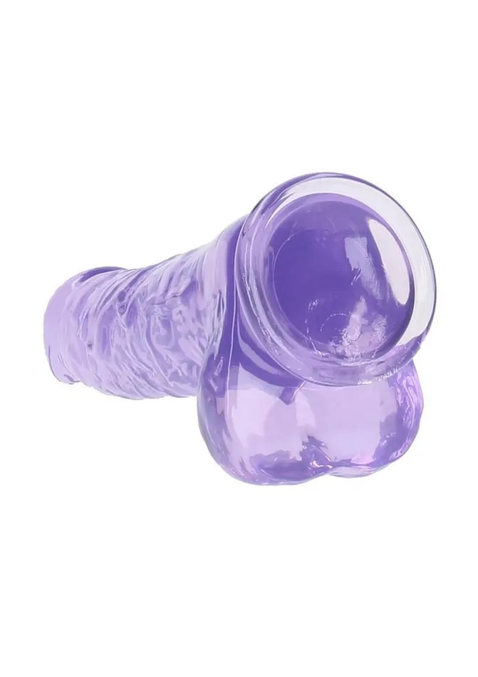 Real Rock Realrock Crystal Clear Realistic Dildo with Balls Female Sex Toys