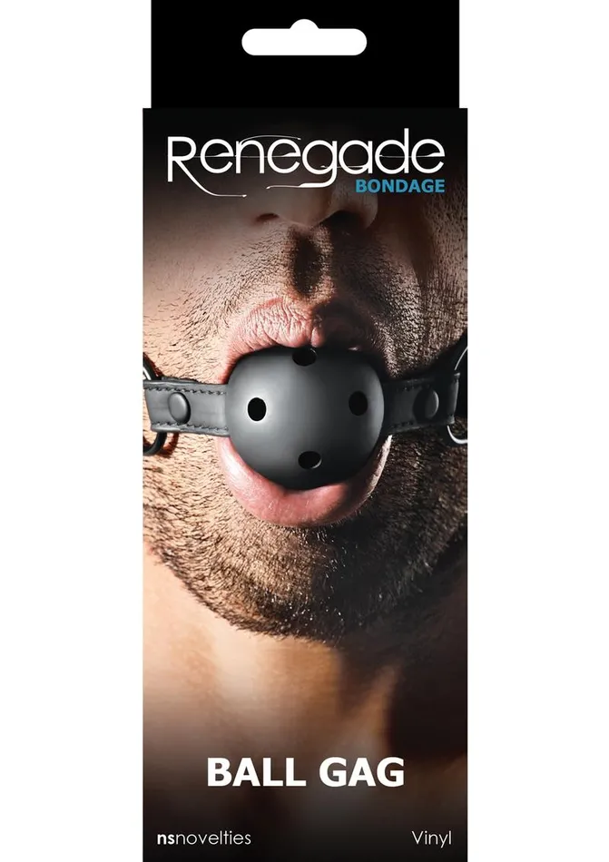 Renegade Bondage Vinyl Ball Gag Renegade Male Sex Toys