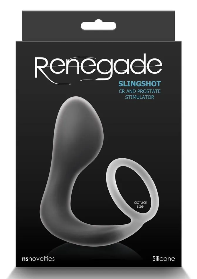 Renegade Slingshot Silicone Cock Ring and Prostate Plug Renegade Male Sex Toys Renegade Slingshot Silicone Cock Ring and Prostate Plug Renegade Male Sex Toys
