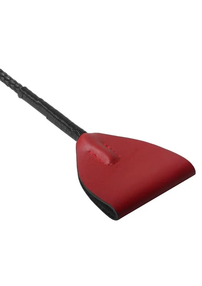 Restraints Master Series Master Series Red Mare Leather Riding Crop