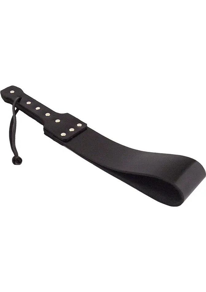Restraints Rouge Folded Leather Paddle with Rivets Rouge