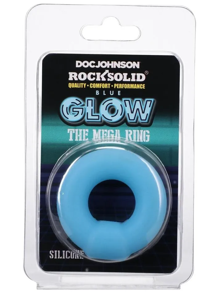 Rock Solid Male Sex Toys Rock Solid The Mega Ring Glow In The Dark Silicone Cock Ring