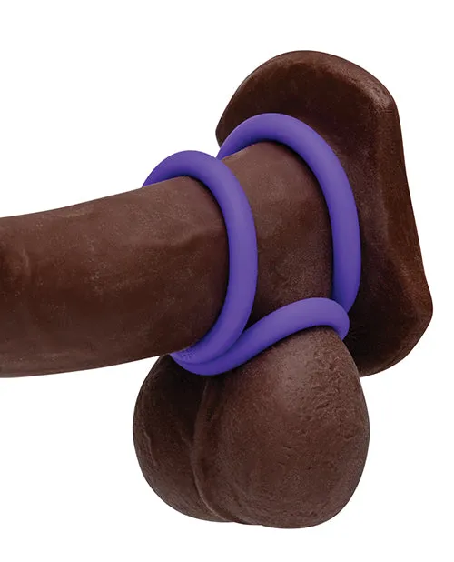 ROMP Remix Trio Penis Ring Set of 3 Purple Wow Tech Male Sex Toys