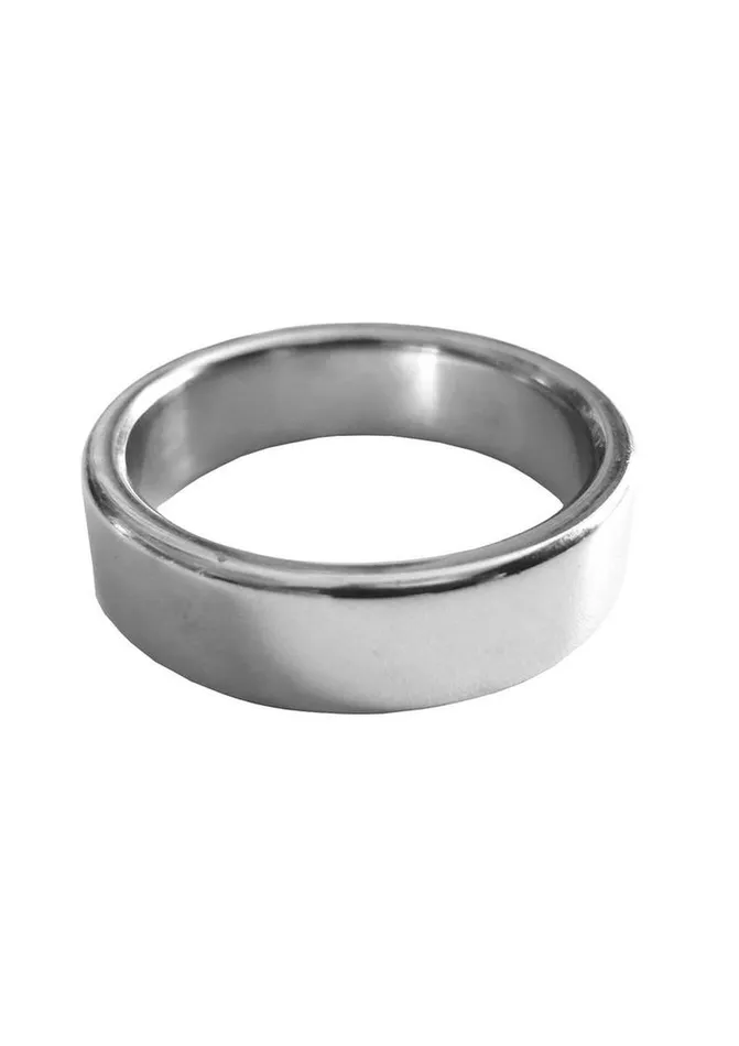 Rouge Male Sex Toys Stainless Steel Plain Cock Ring 15mm Thick