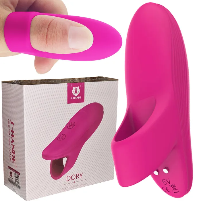 SHANDE DORY Rechargeable Finger Vibrator Clitoral Stimulator Pink SHANDE Female Sex Toys SHANDE DORY Rechargeable Finger Vibrator Clitoral Stimulator Pink SHANDE Female Sex Toys
