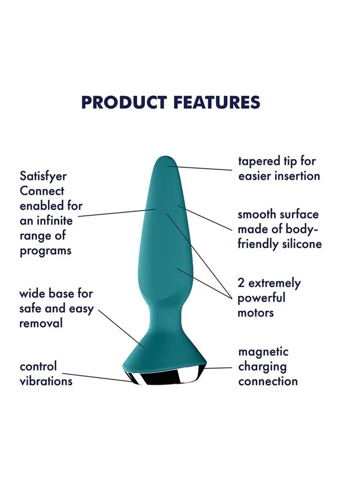 Satisfyer PlugIlicious 1 Silicone Vibrating Anal Plug Satisfyer Anal