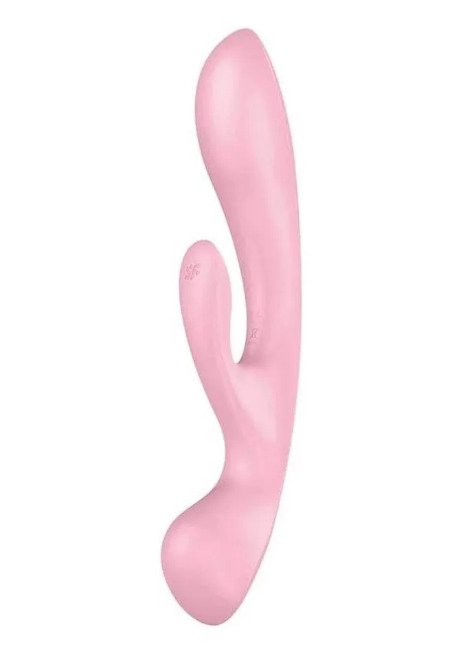 Satisfyer Vibrators Satisfyer Triple Oh Rechargeable Silicone Dual Stimulating Vibrator