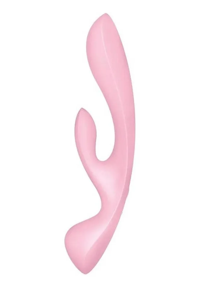 Satisfyer Vibrators Satisfyer Triple Oh Rechargeable Silicone Dual Stimulating Vibrator