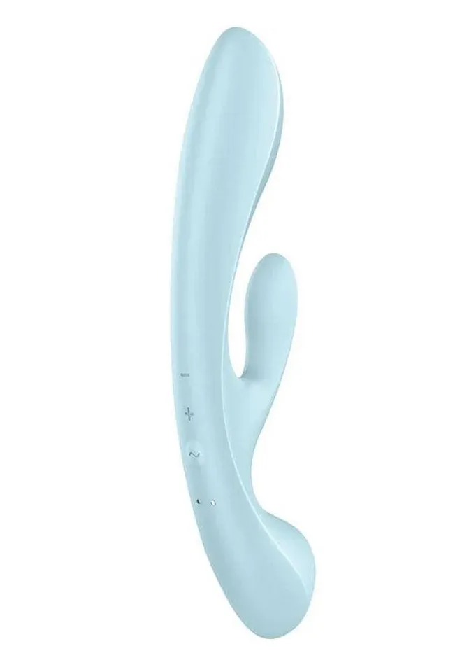 Satisfyer Vibrators Satisfyer Triple Oh Rechargeable Silicone Dual Stimulating Vibrator