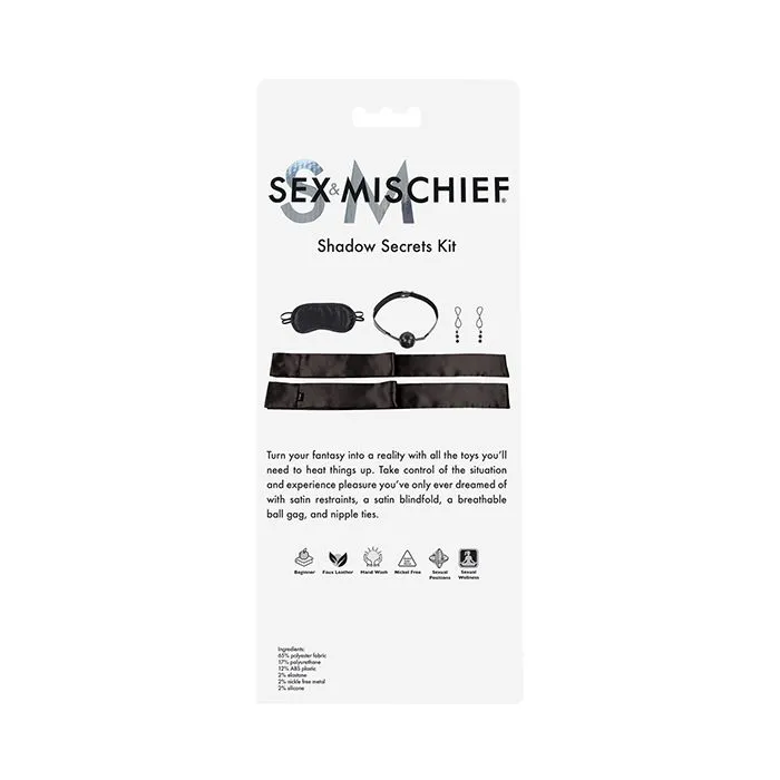 Sex Mischief Shadow Secrets Kit Black Sportsheets International Anal