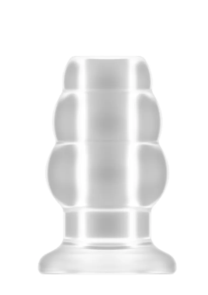 Shots America Anal No50 Medium Hollow Tunnel Butt Plug 4 Inch Translucent