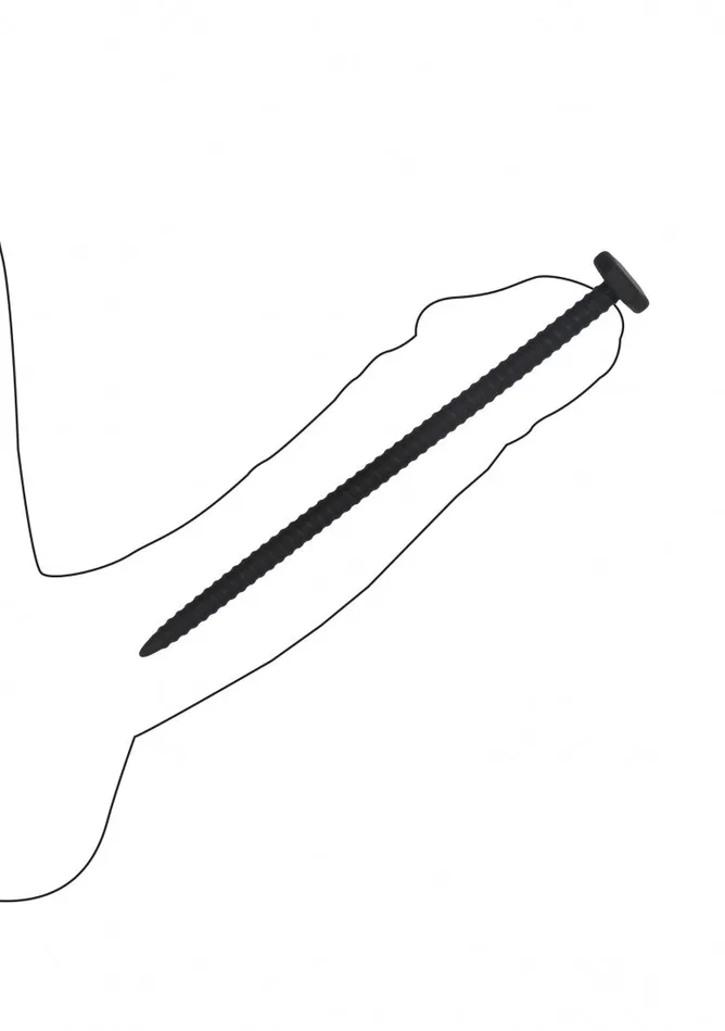 Shots America Anal Silicone Screw Plug Set Urethral Sounding Black