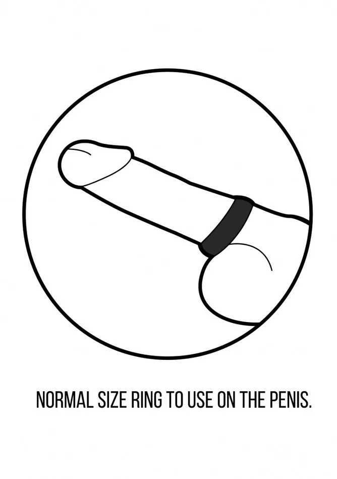 Shots America Male Sex Toys No 85 Cock Ring Large Black