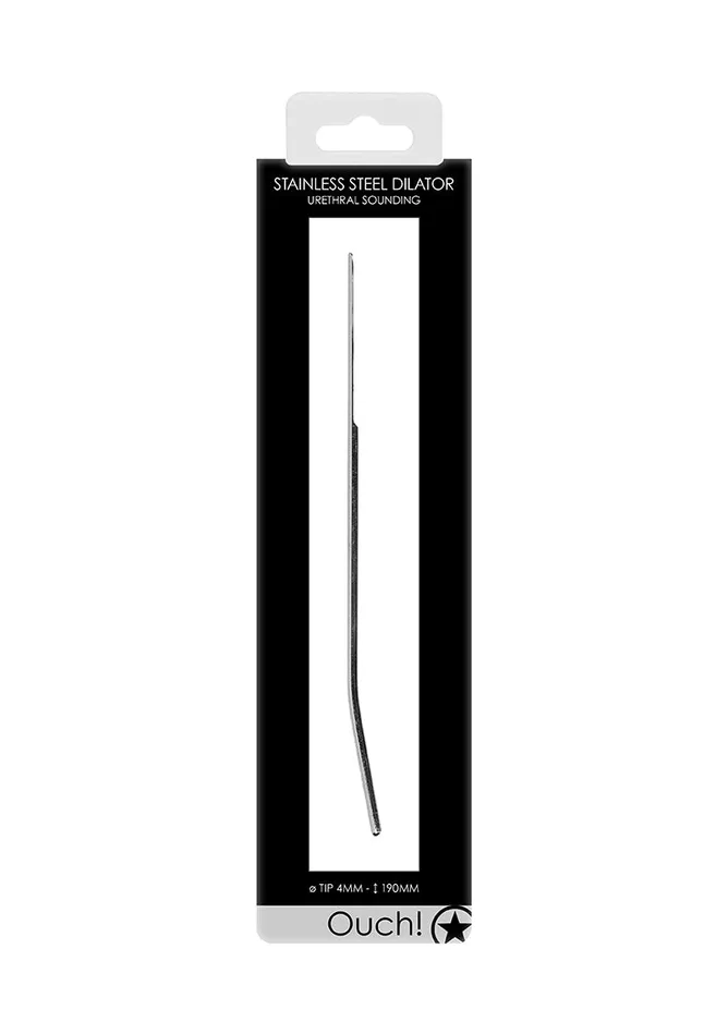 Shots America Male Sex Toys Urethral Sounding Metal Dilator 4mm