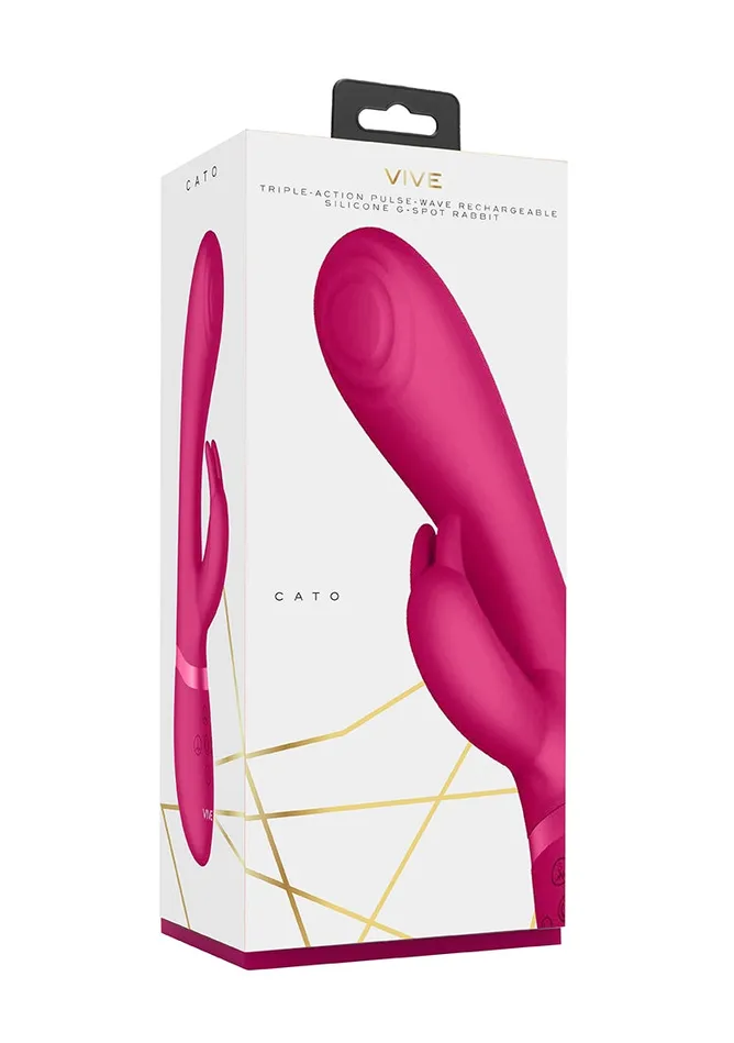 Shots America Vibrators Cato Pulse Gspot Rabbit Pink