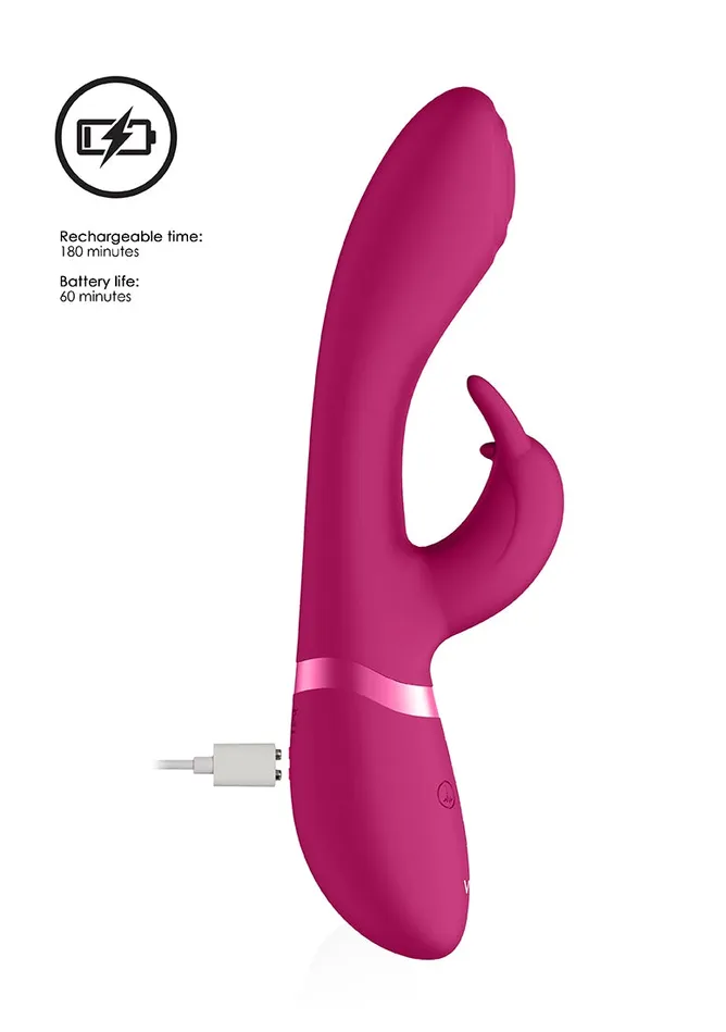Shots America Vibrators Cato Pulse Gspot Rabbit Pink