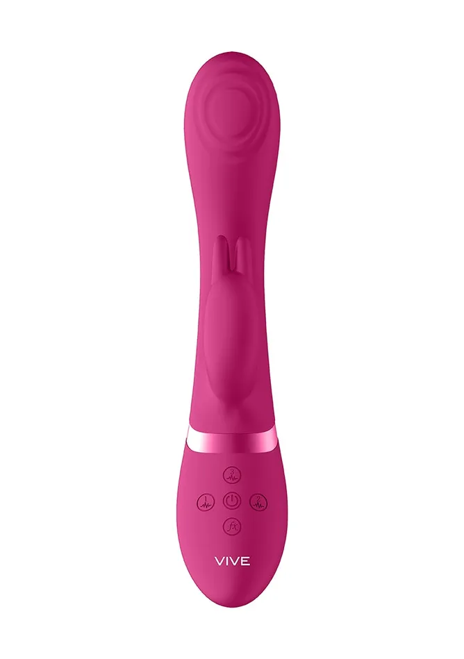 Shots America Vibrators Cato Pulse Gspot Rabbit Pink