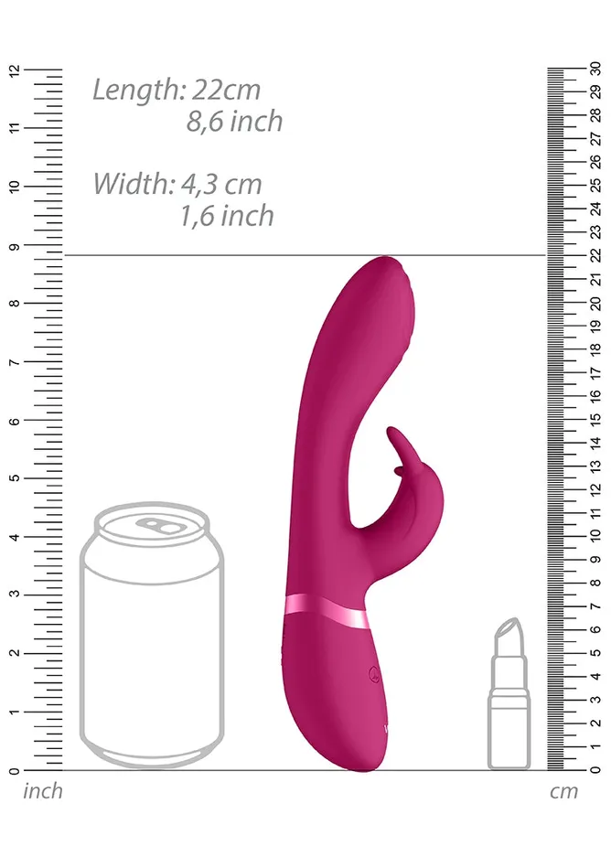 Shots America Vibrators Cato Pulse Gspot Rabbit Pink