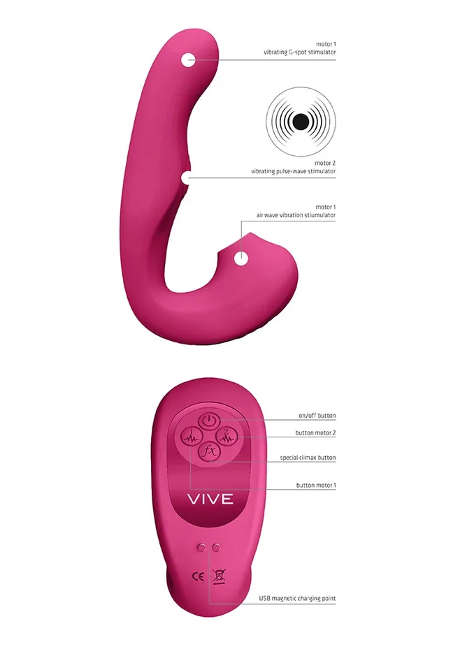 Shots America Zaki Air Wave Pulse Wave Gspot Vibrator Vibrators