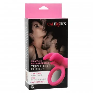 Silicone Rechargeable Triple Clit Flicker Nice and nasty Bz Female Sex Toys Silicone Rechargeable Triple Clit Flicker Nice and nasty Bz Female Sex Toys