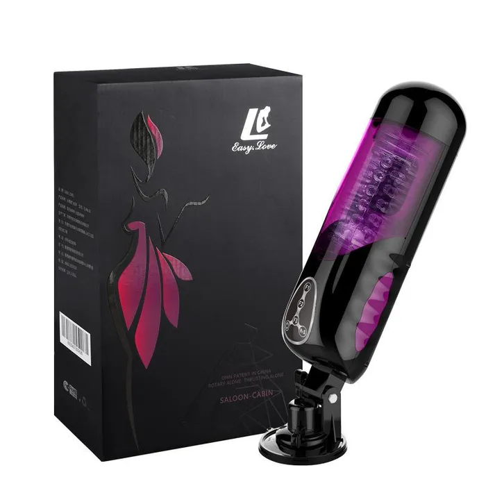SIMU HAPPPY Male Sex Toys Automatic Telescopic Rotating Male Masturbator