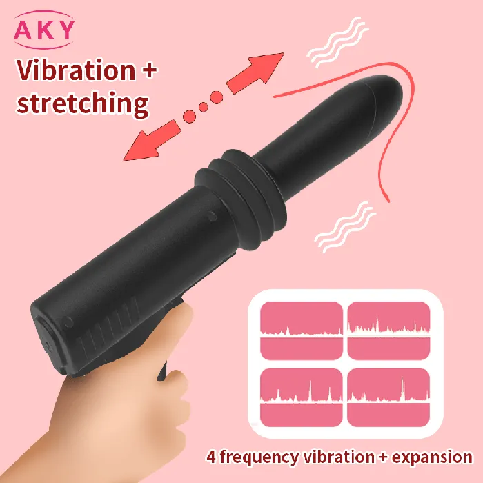 SIMUHAPPPY Female Sex Toys Erotic Automatic Telescopic Dildo Vibrator G Spot Anal Pussy Sex Machine Masturbator Gun SIMUHAPPPY Female Sex Toys Erotic Automatic Telescopic Dildo Vibrator G Spot Anal Pussy Sex Machine Masturbator Gun