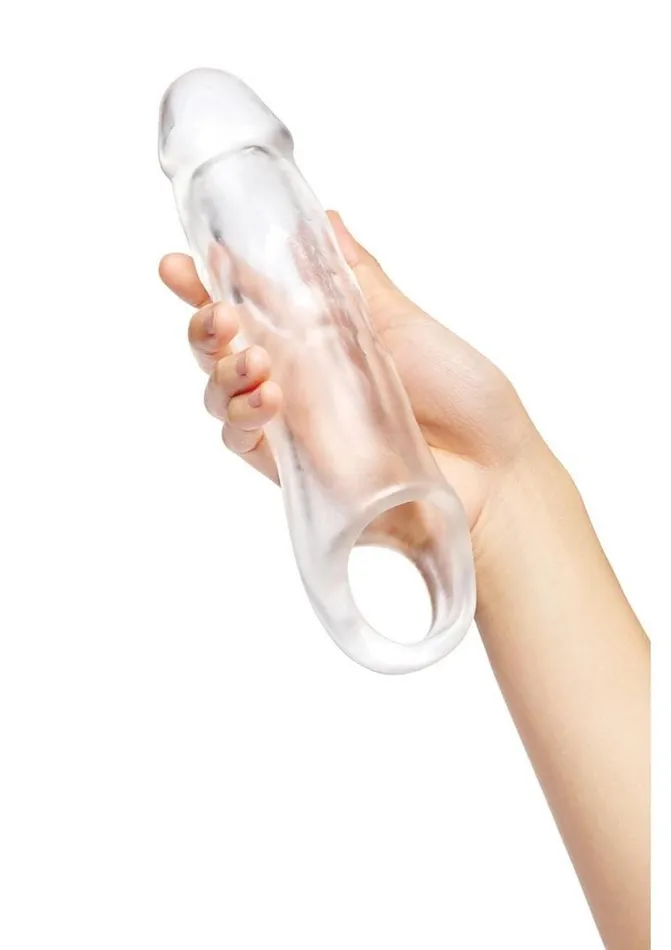 Size Up Male Sex Toys Size Up Extra Girthy Clear View Penis Extender with Ball Loop