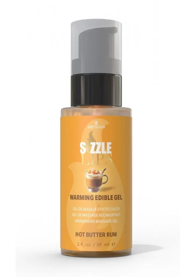 Sizzle Lips Enhancers Sizzle Lips Warming Edible Gel Butter Rum