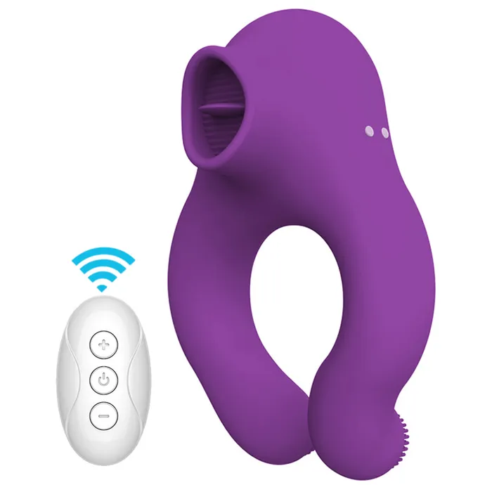 Sorlove Male Sex Toys Couple Vibrator With Cock Ring And Clitoris Licking Stimulator 7 Modes