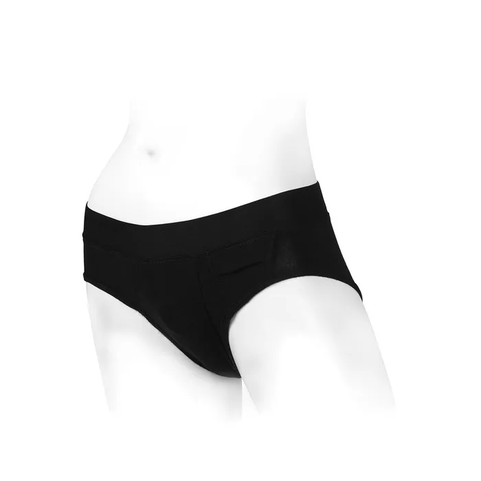 SpareParts Tomboi Rayon Brief Harness Black Size 2X SpareParts HardWear Female Sex Toys