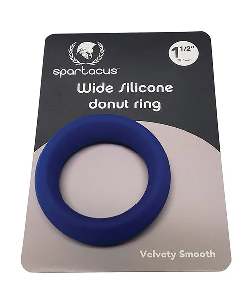 Spartacus Anal Spartacus 15 Wide Silicone Donut Ring Blue