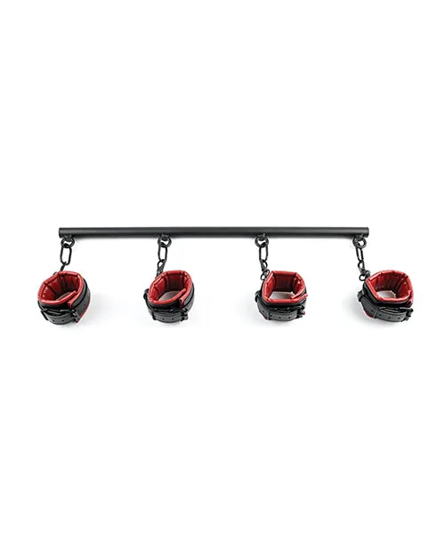 Sportsheets International Anal Sportsheets Saffron Spreader Bar Cuff Set RedBlack Sportsheets International Anal Sportsheets Saffron Spreader Bar Cuff Set RedBlack