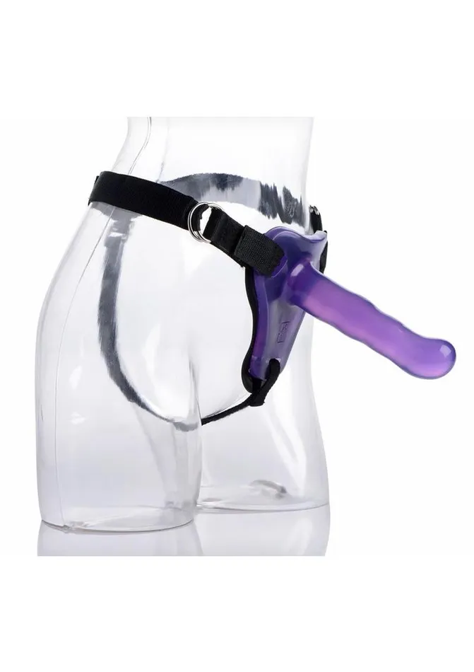 STRAP U Strap U Comfort Ride Black StrapOn Harness with Purple 7in Dildo Female Sex Toys STRAP U Strap U Comfort Ride Black StrapOn Harness with Purple 7in Dildo Female Sex Toys