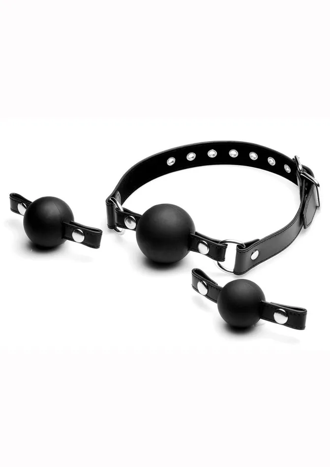 STRICT Male Sex Toys Strict Interchangeable Silicone Ball Gag