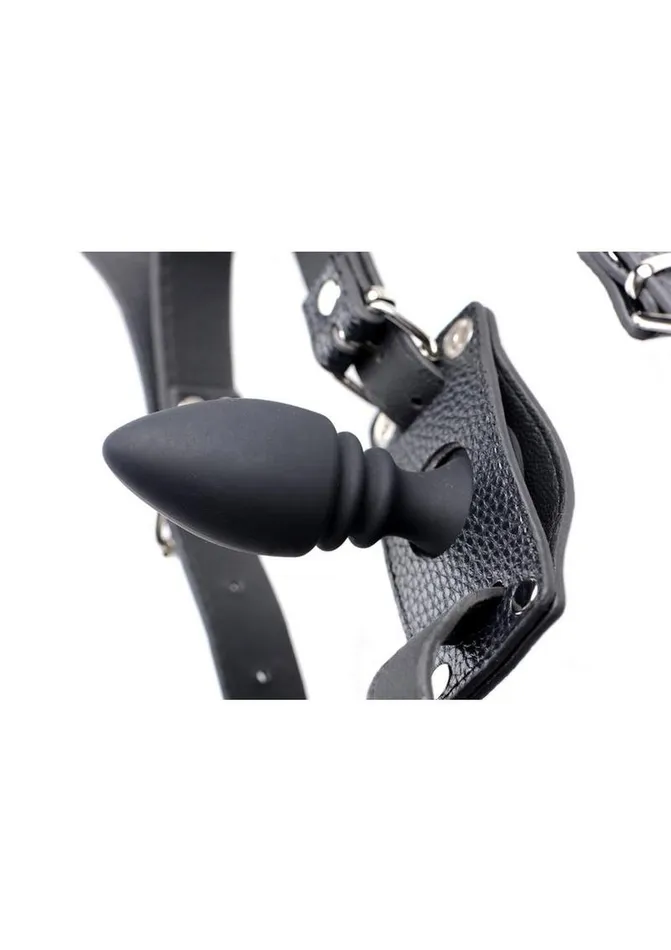 STRICT Male Sex Toys Strict Male Harness with Silicone Anal Plug