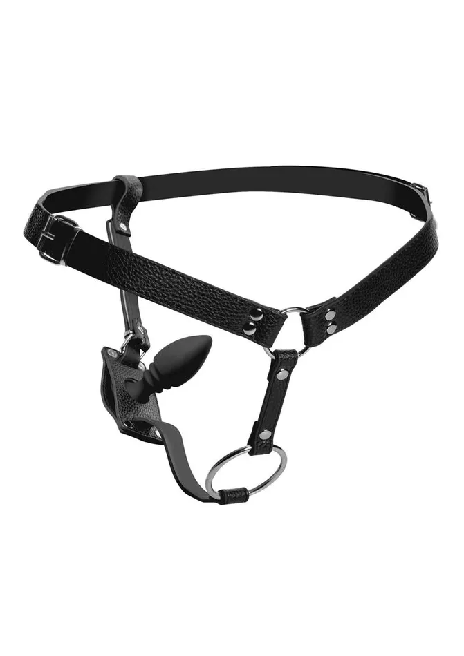 STRICT Male Sex Toys Strict Male Harness with Silicone Anal Plug