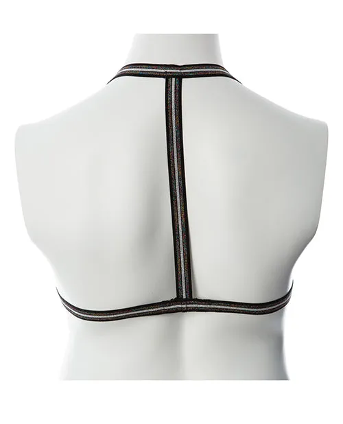 Thank Me Now INC Anal Gender Fluid Silver Lining Harness BlackSilver SL