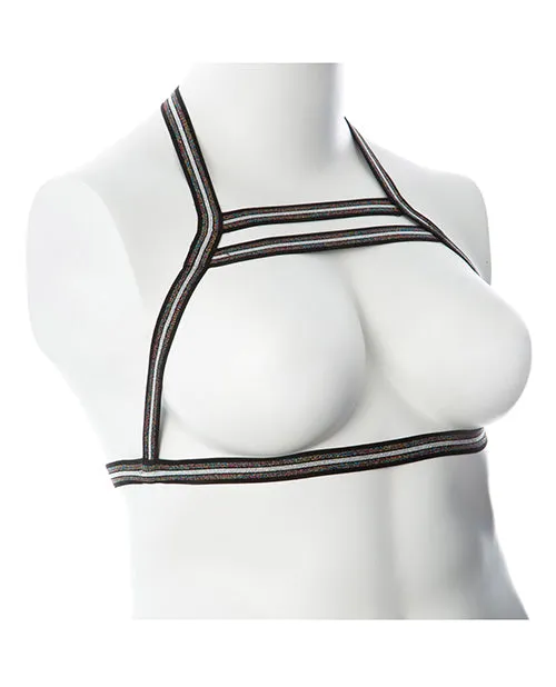 Thank Me Now INC Anal Gender Fluid Silver Lining Harness BlackSilver SL
