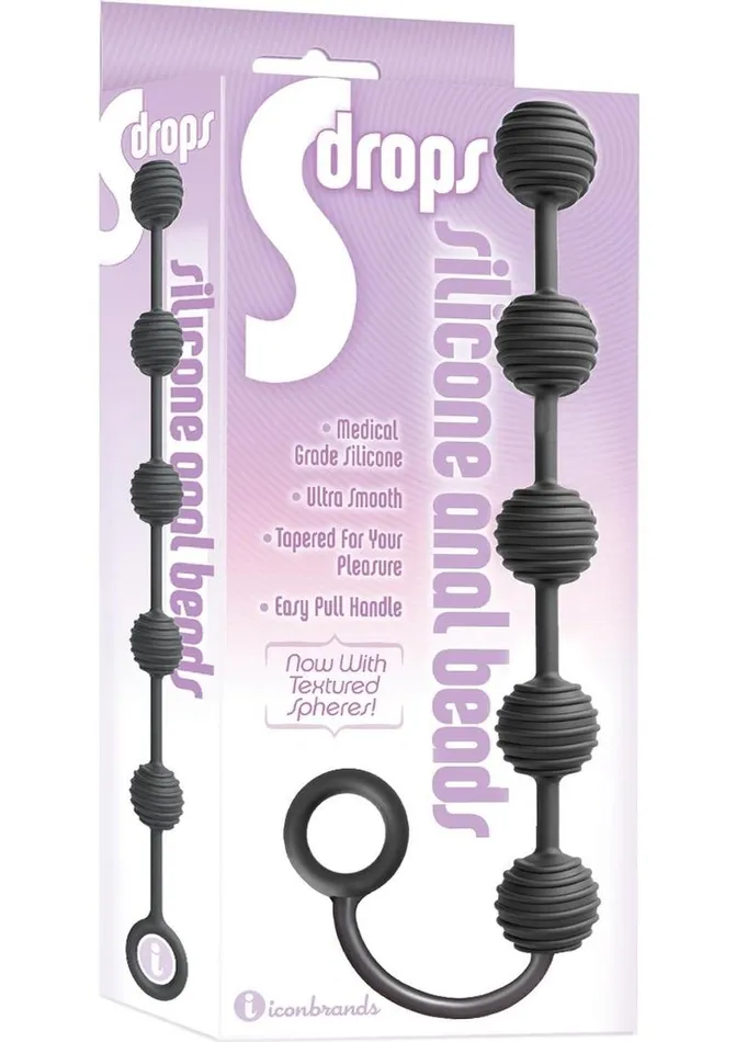 THE 9S Male Sex Toys The 9s S Drops Silicone Anal Beads