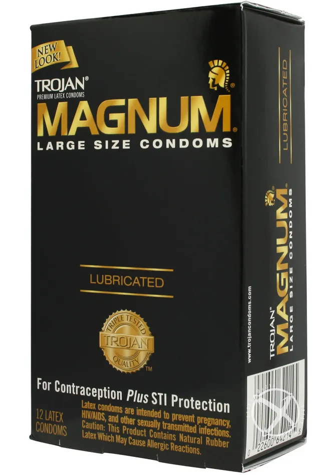 Trojan Condom Magnum Large Size Lubricated Trojan Male Sex Toys
