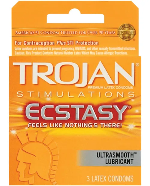 Trojan Ultra Ribbed Ecstasy Condoms 3 pack Paradise Marketing Male Sex Toys Trojan Ultra Ribbed Ecstasy Condoms 3 pack Paradise Marketing Male Sex Toys
