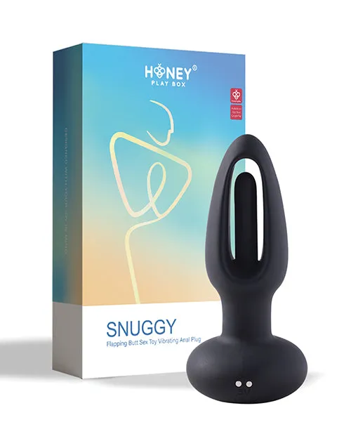 Uc Global Trade INChoney Play B Anal Snuggy Flapping Vibrating Anal Plug Black