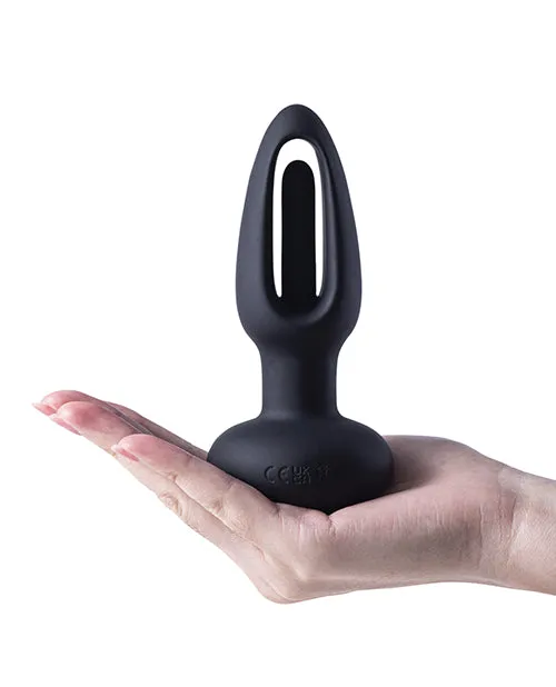 Uc Global Trade INChoney Play B Anal Snuggy Flapping Vibrating Anal Plug Black