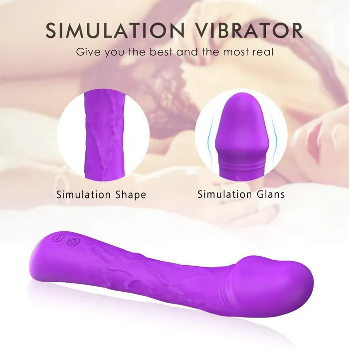 Vibrators ADLTOYFUN Fitted Design Bendable Power Vibrator