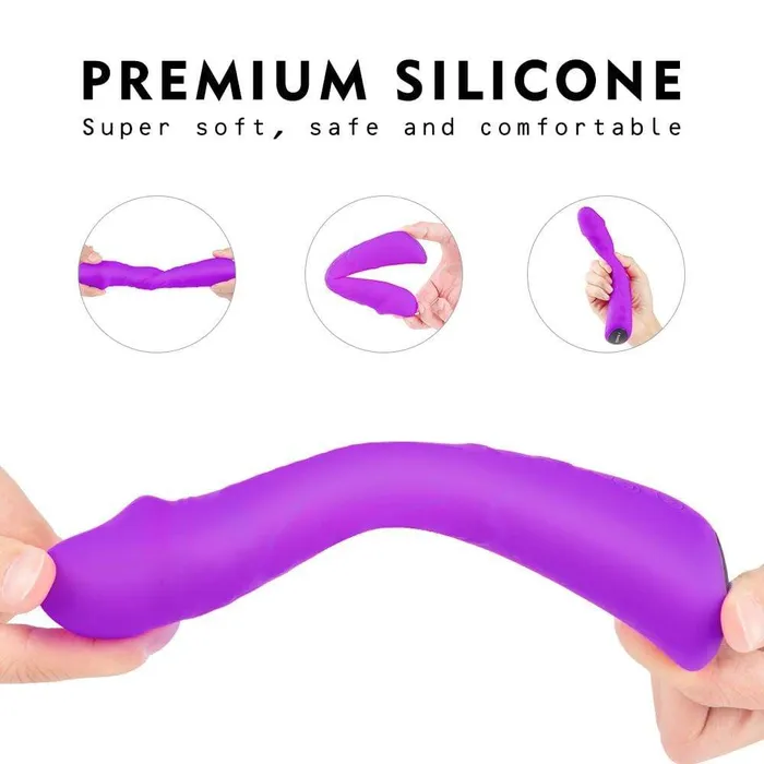 Vibrators ADLTOYFUN Fitted Design Bendable Power Vibrator