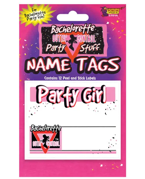 Vibrators Bachelorette Name Tags 12pk Forum Novelties