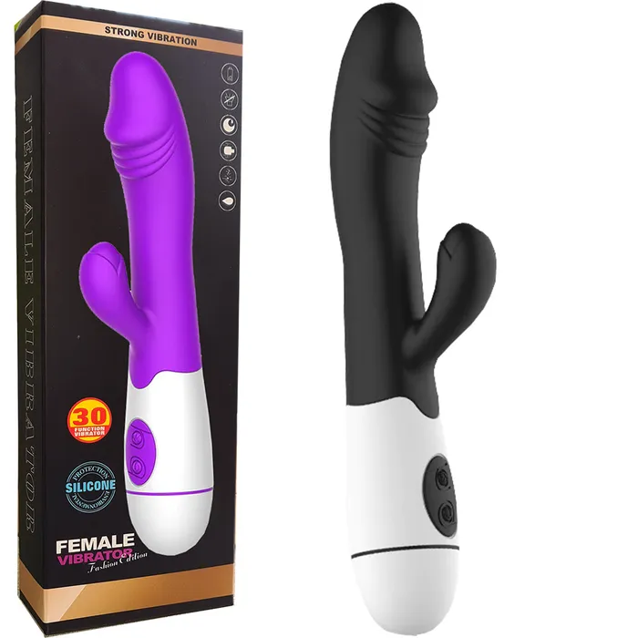 Vibrators BeBuZZed Bebuzzed Emy GSpot Rabbit Vibrator Black