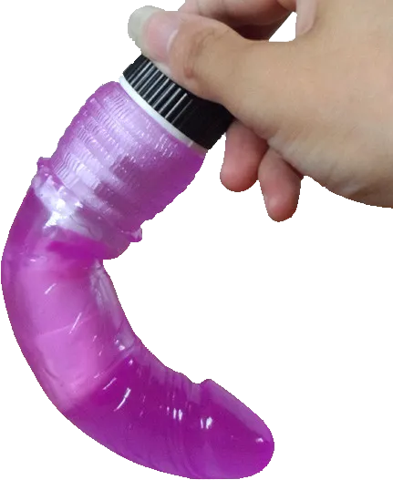 Vibrators BeBuZZed BeBuzzed Lucas 8 Crystal Jelly Dildo Vibrator Purple