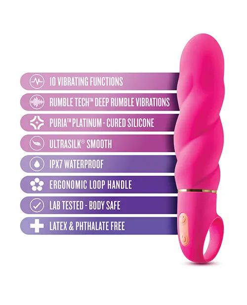 Vibrators Blush Novelties Blush Aria Amazing AF Loop Handle Vibe Fuchsia